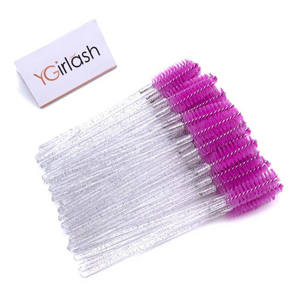 50/10 PCS/Pack Disposable Eyelash Swab Mini Individual Lash Applicators Mascara Brush Eyelashes Extension For Maquillaje Makeup