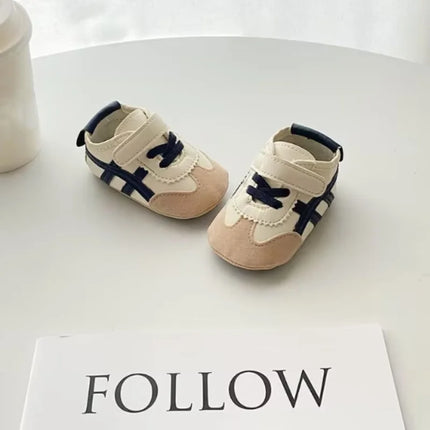 Newborn Baby Classic Sneakers Letters Splicing Baby Casual Shoe Anti-slip Hundred Walking Baby Boys Girls Baby Shoes 0-18 Months