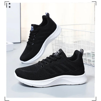 Litfun Women's Casual Sports Shoes Fashion Female Soft Bottom Sneakers Breathable Mesh Running Shoes Leisure Light Flats Shoes