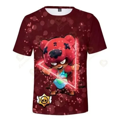 Japanese Anime Games T Shirt Women Men Kids Pullover Stars Gamer Mico Kit Larry & Lawrie Costume Clothing Age 4 7 8 10 11 12 13