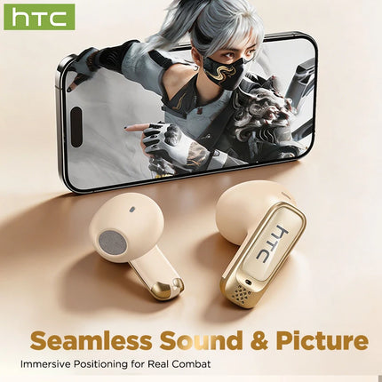 Full HD LCD Display Wireless Bluetooth Earphones HTC NE72 Ai Translator Seamless Communication Headphones 50Hrs Playback For Mus