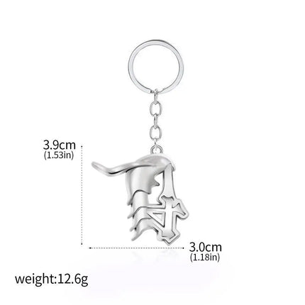 Anime Bleach Keychain Cosplay Props Kurosaki Ichigo Pendant Necklace For Women Men Backpack Charm Choker Jewelry Gifts