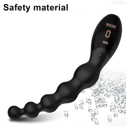 Anal Beads Butt Plug Anal Balls for Women G-Spot Vagina Vibrator Female Masturbation with LED Digital Screen Sex Toy for Women