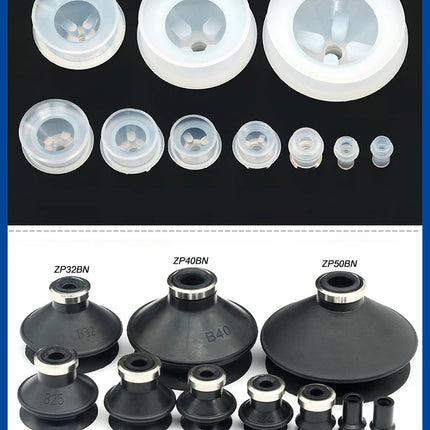 JXD Mini Double Layer Vacuum Sucker ZP-06/08/10/13/16/20/25/32/40/50BN Mini Industry Vacuum Suction Cup With Ring