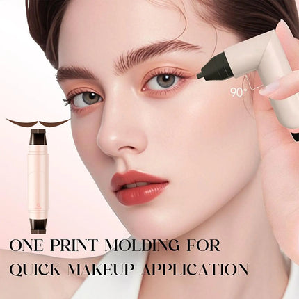 Rotating Eyeliners Stamp Pen Waterproof Sweat-Resistant One-Touch Application Liquid Eyeliners Smudge-Proof Daily Makeup