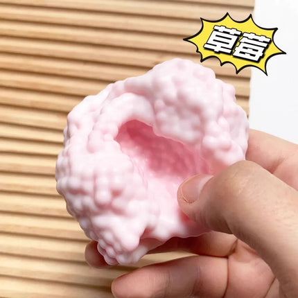 Creative colorful ice cube squishy ball, DIY squeeze toy, popping bubble beads—this viral stress-relief toy is the decompression