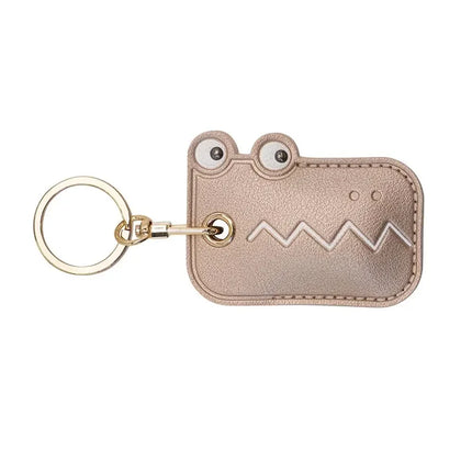 Leather Strawberry Lemon Keychain Case Holder Fashion Women Car Key Ring Charm Bag Car Pendant Gift Anti-lost Pet Dog Cat Collar