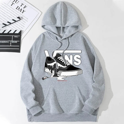Exclusive printed cotton hoodie for men and women loose casual hooded pullover unisex sports fitness Autumn and winter