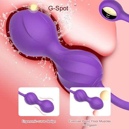 Kegel Ball for Women Vaginal Tightening Training Vibrator Benwa Ball Geisha Pelvic Muscle Trainer Shrinking Ball Female Sex Toy