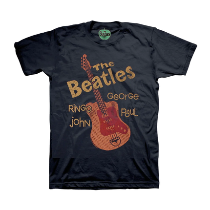 The Beatles "Let It Be" Album Quad-Image T-Shirt – Band Portrait & Typographic Apparel for Classic Rock Fans T-shirts