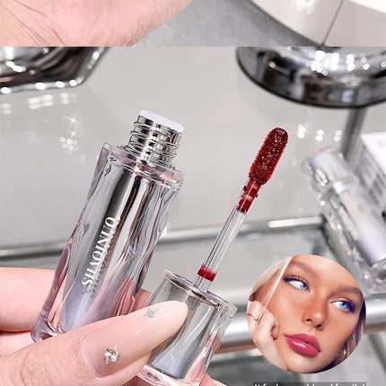 Mirror water gloss lip Dew low saturation glass lip toot lip glaze moisturizing moisturizing white mouth red