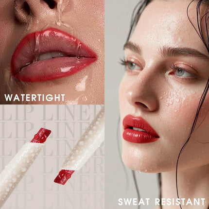 1pc Matte lip liner pen, long-lasting water and sweat resistant, twisted design - easy to apply, suitable for all skin types