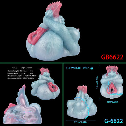 GEEBA Lifelike Blue Dragon Butt Silicone Male Masturbator Pocket Pussy Onahole Artificial Vagina Stroker For Man Adult Toys Shop