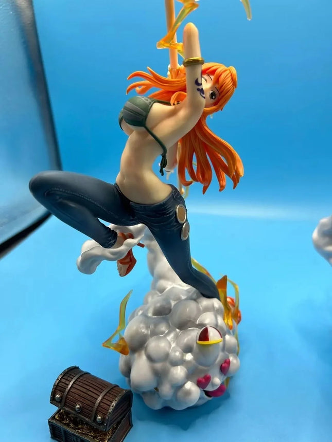 In stock 30cm One Piece Anime Figure Nami Action Figure Hentai PVC Statue Model Room Collection Decoration Toys Ornaments Gift