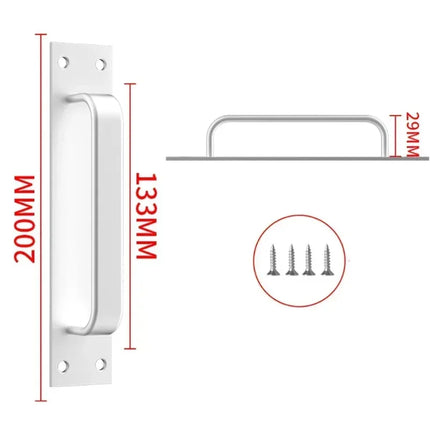 1pc Door Handle Aluminum Alloy Window Cabinet Balcony Sliding Door Pull Closet Furniture Hardware Home Improvement