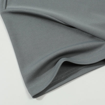 2025 Solid color polo shirt ultra-light men's quick-drying breathable sweat-wicking shirt suitable for fitness gym and running