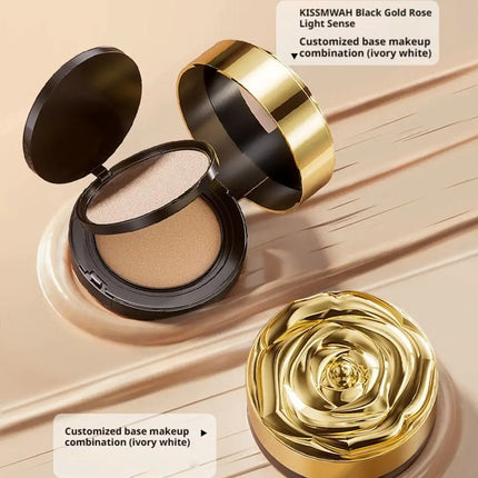 Korean Style 2-in-1 Cushion BB Cream - Lightweight Breathable Even Skin Tone Pore Conceal Nourishing Long Wear Makeup Base