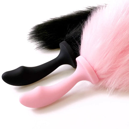 Silicone Butt Plug Sexy Plush Tail Anal Plug Unisex Butt Plug Anal Dilator Role Playing Toy Adult Game Anal Sex Toys for Women