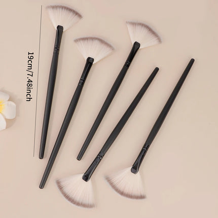 Professional Handmade Makeup Brushes Soft Saibikoho Goat Hair Small Fan Highlighter Eye Shadow Brush Ebony Handle Make Up Brush