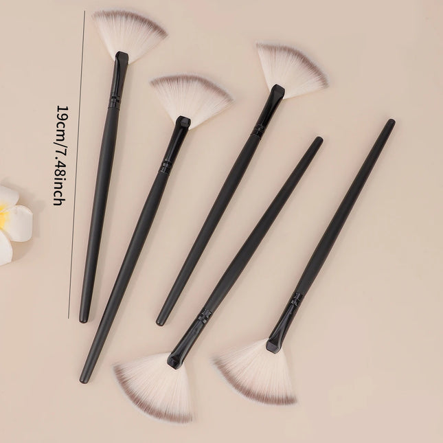 Professional Handmade Makeup Brushes Soft Saibikoho Goat Hair Small Fan Highlighter Eye Shadow Brush Ebony Handle Make Up Brush