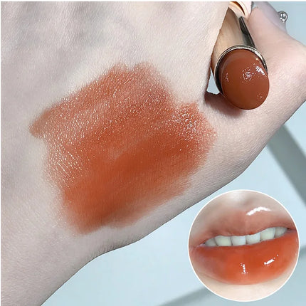Silky Glossy Lipstick Gege Bear Pump Lips Moisture Water Bomb Comfortable Ultra Sheen Non-Stick Cup Lip Balm