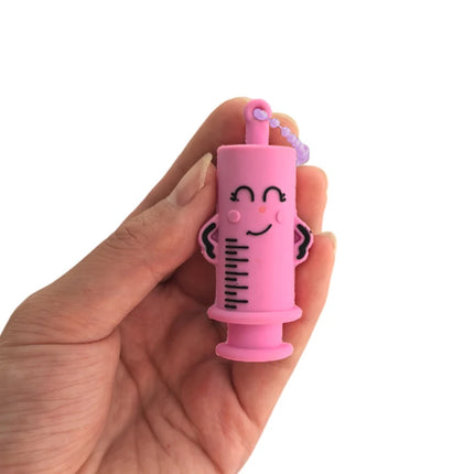1PC Ampoule Bottle Opener Keychain - Syringe-Shaped Cutter Aid for Nurse Doctor Medication Vial Breaker"