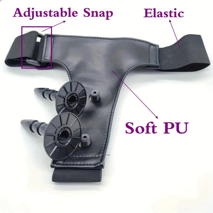 Double Strapon Anal Ultra Elastic Harness Strap On Dildo Lesbian Strap-on Penis Adult Sex Toys For Women