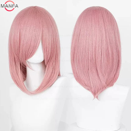 40cm Medium Basic Anime Cosplay Wig Bang Blond  Black White Red Pink Green Brown Gold Blue Heat Resistant Synthetic Hair Wigs