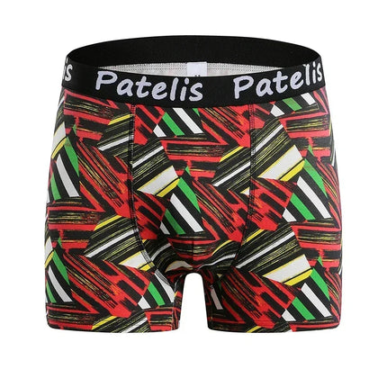 90-210kg Panties Oversize Shorts for Men Boxers Plus Size 7XL 6XL 5XL Comfortable Underwear Cotton Geometric Print Male Clothing