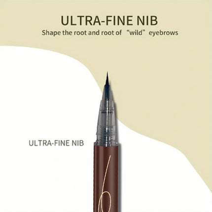 12Pcs Set Ultra Fine Extra Slim Eyebrows Pen Waterproof Professional Sweat-proof Liquid Eye Brow Pencil Long Lasting Makeup Micr