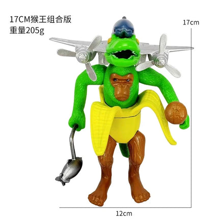Tungtungtung Shanhaijing Wooden Stick Man Shark Model Funny Doll Action Figures Decorations PVC Toys Collectible Kid Boy Gifts
