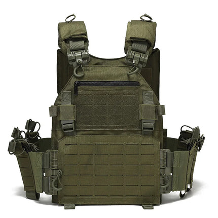 Tactical Training Vest - MOLLE Waterproof Quick Release Outdoor Vest / Gilet Tactique Entraînement - Gilet MOLLE Imperméable