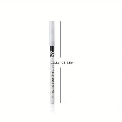White Eyeliner Pencil Thick Slender Eyeliner Fast Drying Long Lasting Smudge Proof Eyeliner Pen Waterproof Women Makeup Cosmetic