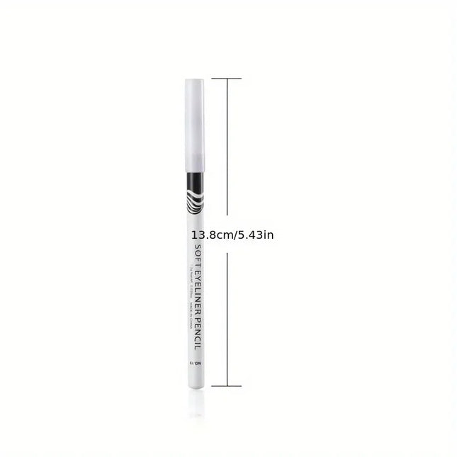 White Eyeliner Pencil Thick Slender Eyeliner Fast Drying Long Lasting Smudge Proof Eyeliner Pen Waterproof Women Makeup Cosmetic