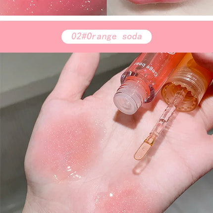 Fruit extract moisturizing lip balm water-shining mirror moisturizing and moisturizing autumn and winter lipstick base lip gloss