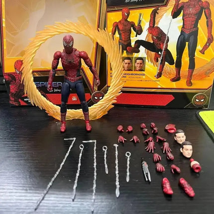 New Hot Mafex No.241 Spider Man Toby Maguire Heroes Have No Return Friendly Neighborhood Action Figure Model Toys Collectible