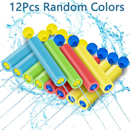 6/12Pcs Water Gun for Kids Super Water Blaster Soaker Gun Foam Squirt Guns Swimming Pool Summer Outdoor Toys Beach Party Games