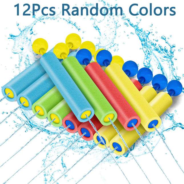 6/12Pcs Water Gun for Kids Super Water Blaster Soaker Gun Foam Squirt Guns Swimming Pool Summer Outdoor Toys Beach Party Games
