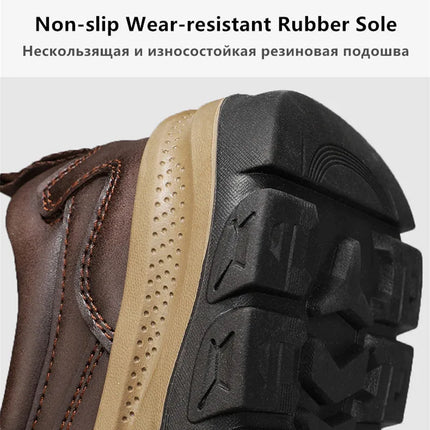 Brand Men Shoes High Quality Genuine Leather Men's Casual Shoes Slip On Comfort Business Man Flats Shoes Outdoor Men Work Shoes
