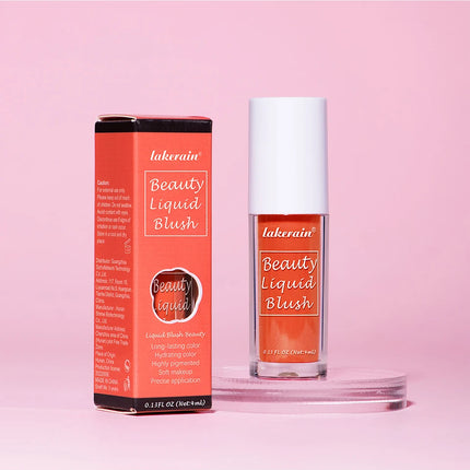 Beauty Liquid Blush Lipstick Blush Eyes Cheek Blusher Waterproof Mositure Face Contour Shadow Liquid Lip Gloss Plump Makeup