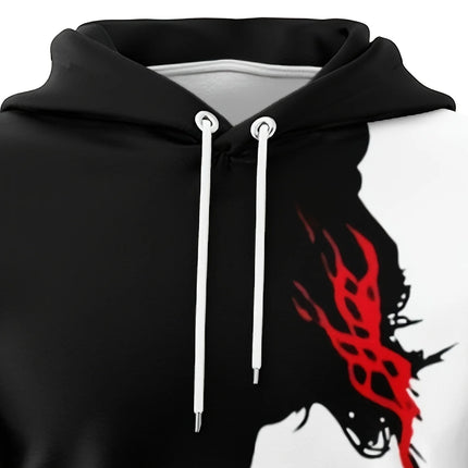 The new men's hoodie for the autumn of 2025 features a casual fashionable and sporty 3D Christ Jesus pattern print