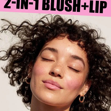 3-in-1 Jelly Powder Blusher Moisturized Long Lasting Matte 4 Color Facial Contour Rouge Brighten Lip Tin Makeup Stick