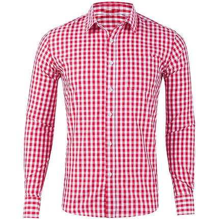 Men's Long Sleeve Shirt Casual Plaid Color Summer 3D Printed Lapel Shirt Summer New  Fashion Casual Men's Clothing Unisex Tops