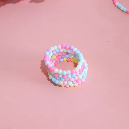 10/20/30Pcs Colorful Beads Bracelet Kids Girls Birthday Party Favors Goodie Pinata Filler Baby Shower Wedding Guest Treat Gifts