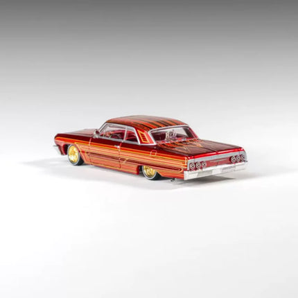 97M Diecast 1:64 Scale Impala 1964 Low Rider Alloy Simulation Car Model Collection Ornaments Holiday Gift Static Display