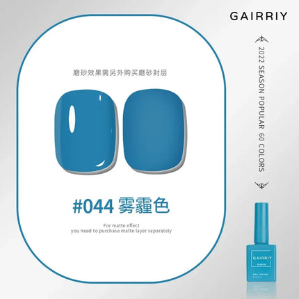 Gairriy 15ml Gel Nail Polish 60 Colors Glitter Soak Off UV LED Semi-Permanent Varnish Nail Art Salon Nail Polish Free Shipping
