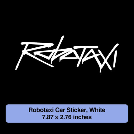 For Tesla Robotaxi PET Waterproof Weatherproof Car Decal Auto Exterior Styling Letter Sticker for Vehicle