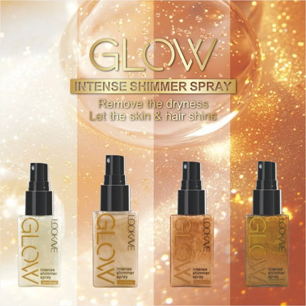 Shimmer Oil Spray Waterproof Long Lasting Moisturizing Gold Bronze Contour Brightening for Face Body Sparkle Liquid Highlighter