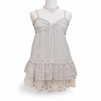 Y2K Cute distinctive Printed pattern sling Retro Lovely bow decoration Halter Tops Fashionable and casual Summer Chic Camisole