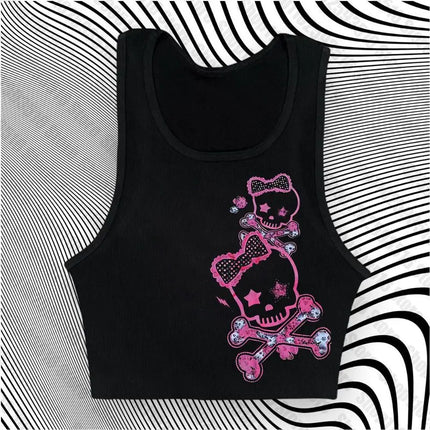 Women's Corset Top Crop Top Sexys Trashy Y2k 2000s Tops With Suspenders Woman Clothing Gothic Clothes Harajuku Summer Emo 2024